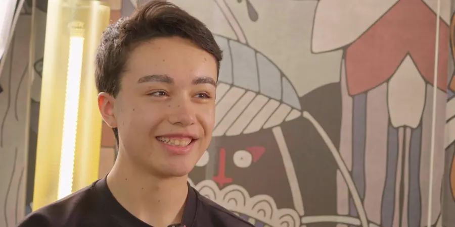 Close-up from the interview
